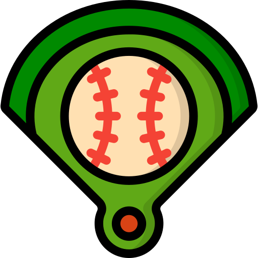 basbeball bat score logo