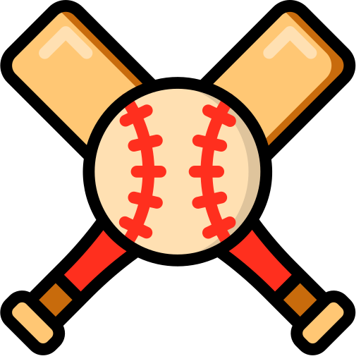 basbeball bat score logo